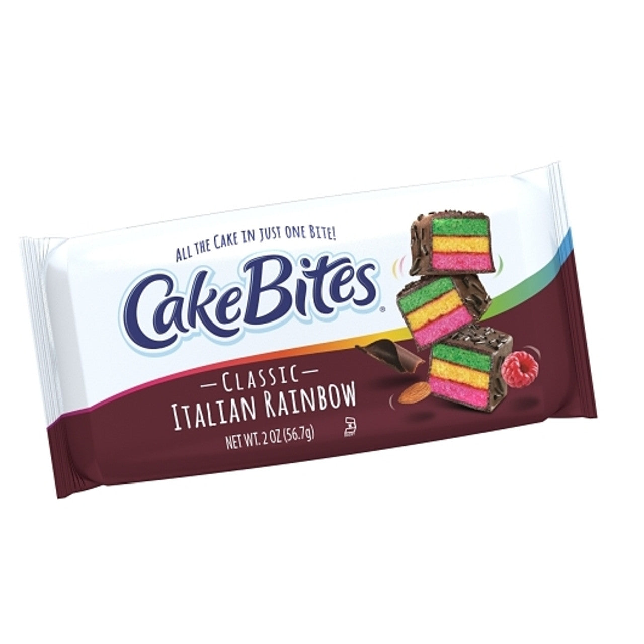 Italian Rainbow Cake Bites