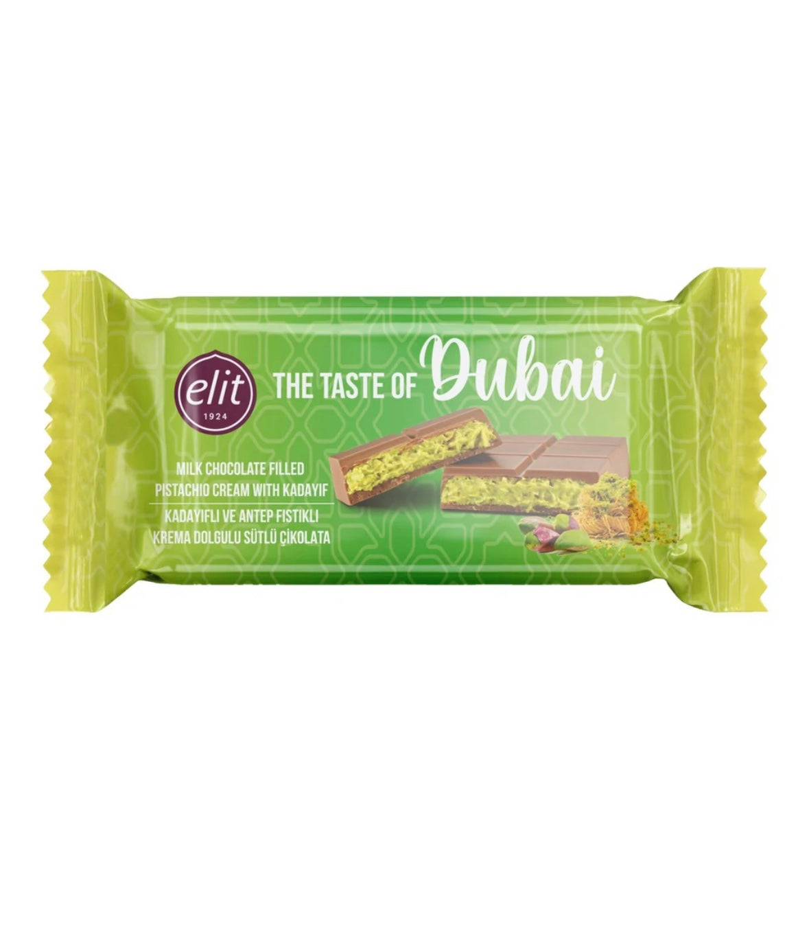 Elit Dubai Milk Chocolate Pistachio Cream & Kadayif