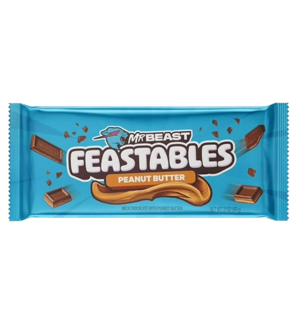 Mr Beast Feastables Chocolate Peanut Butter