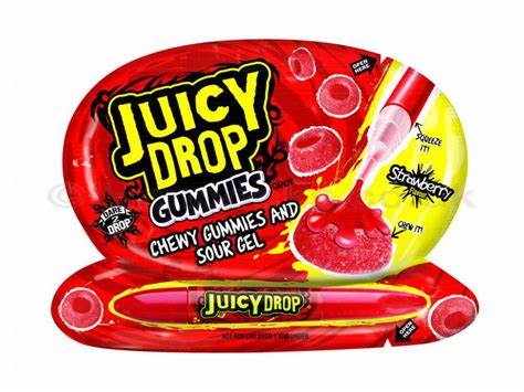 Juicy Drop Gummies Sour Gel strawberry