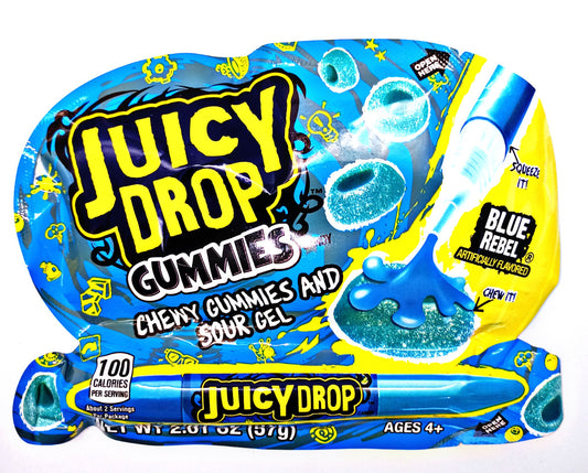 Juicy Drop Gummies Sour Gel resberry