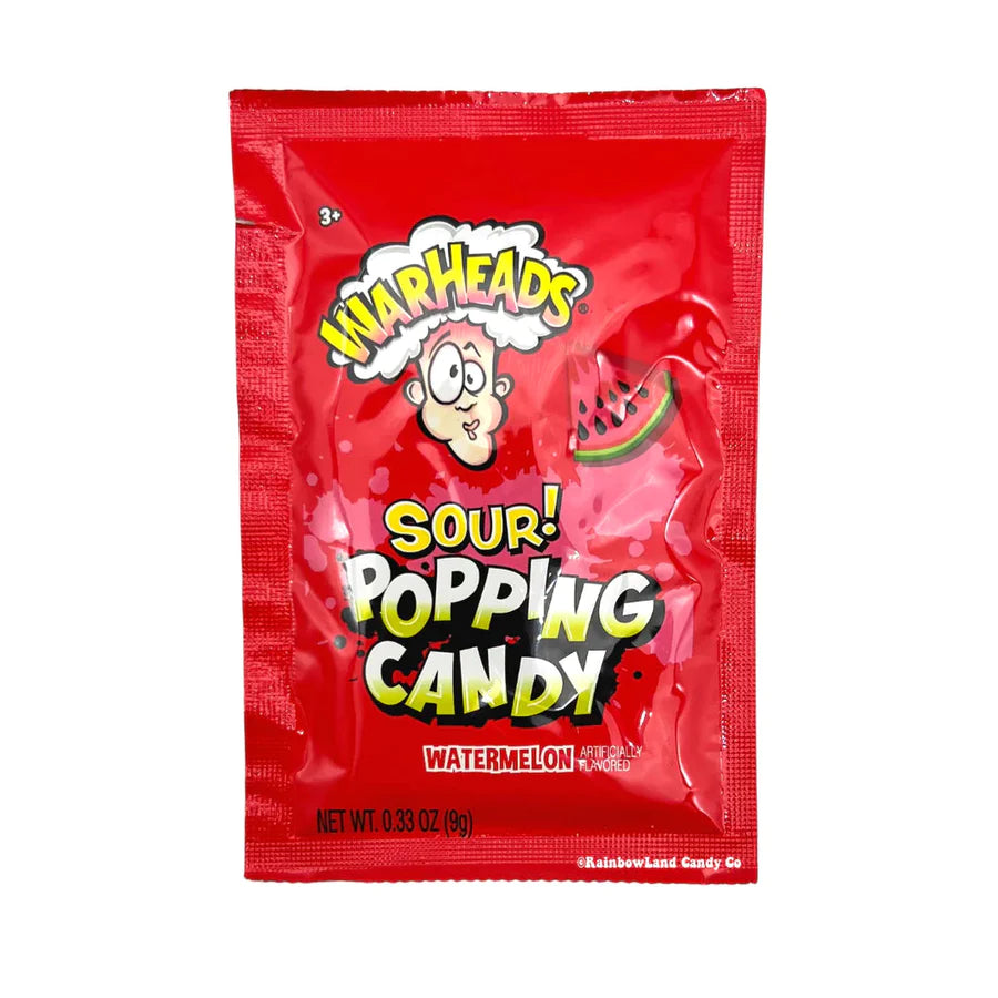 Warheads Sour Popping Candy Watermelon